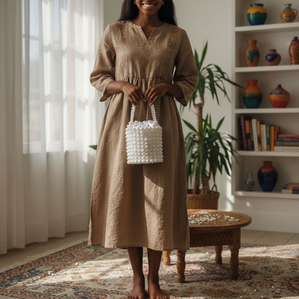 Sac en perle blanc chic, pochette élégante soirée mariage femme