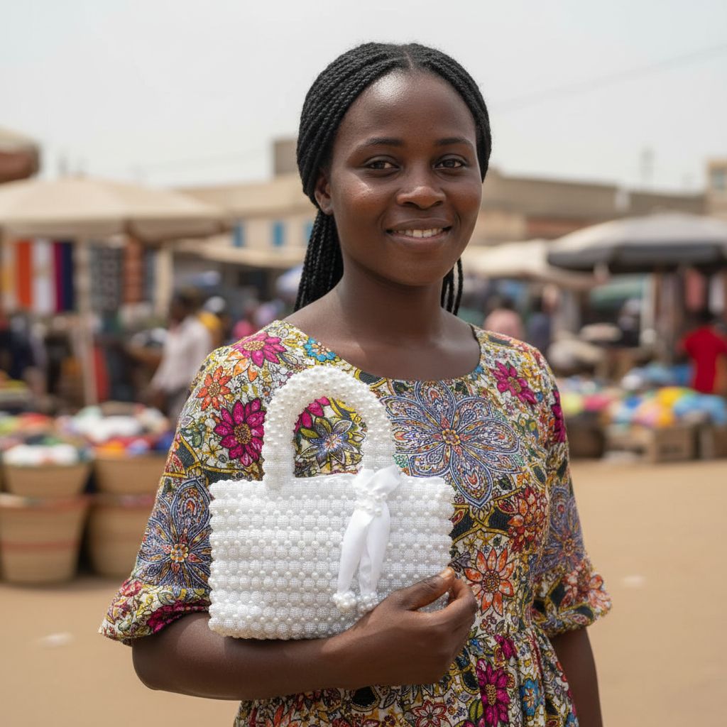 Sac en perle blanc élégant – Sac à main femme mariage et soirée chic