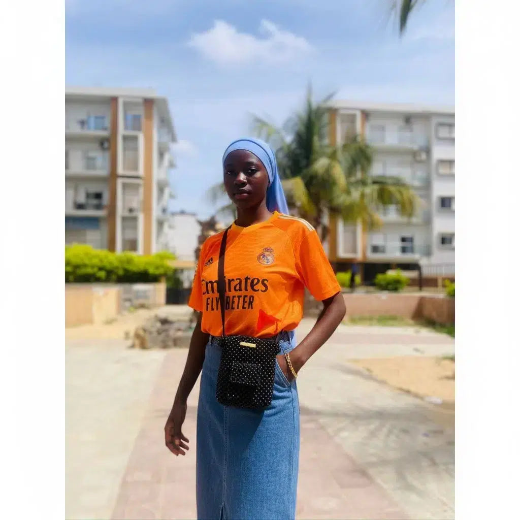 Sac Bandoulière Noir à Perles - Élégance Bohème Artisanale