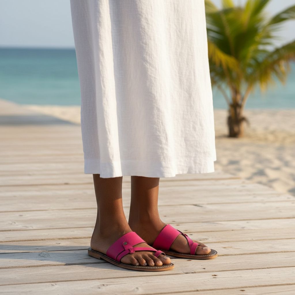 Sandale cuir femme confortable chic rose