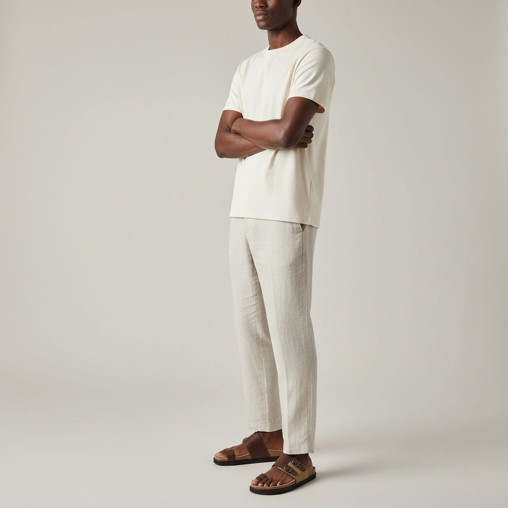 Sandale cuir homme confortable, style Birkenstock, robuste et élégante