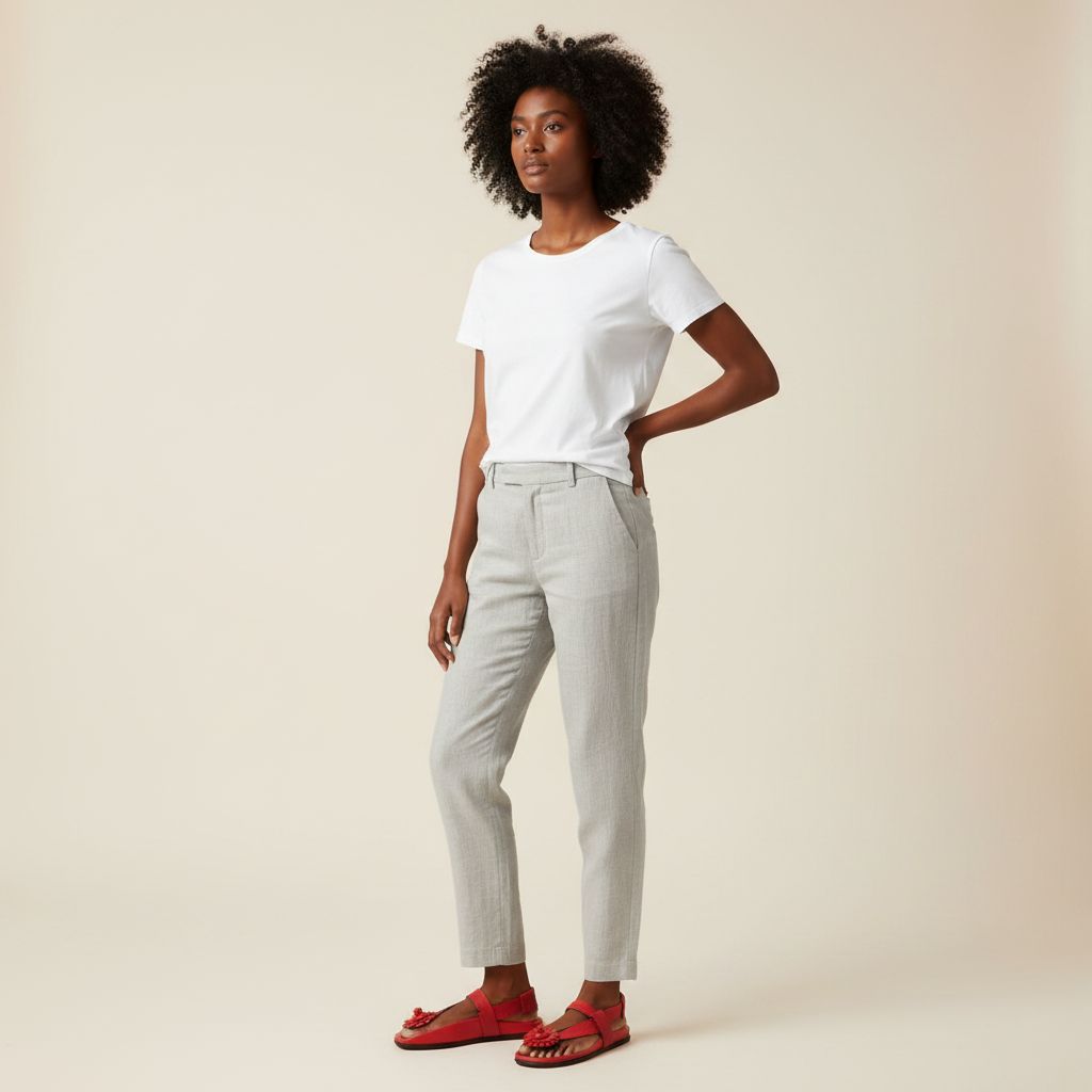 Sandale femme cuir rouge fleurie, confortable et élégante, fait main