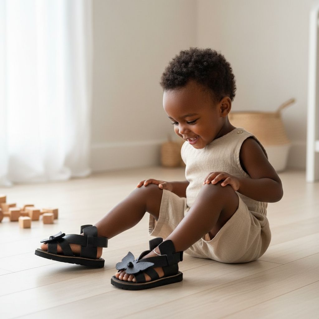 Sandales enfant cuir confort et robustesse artisanale