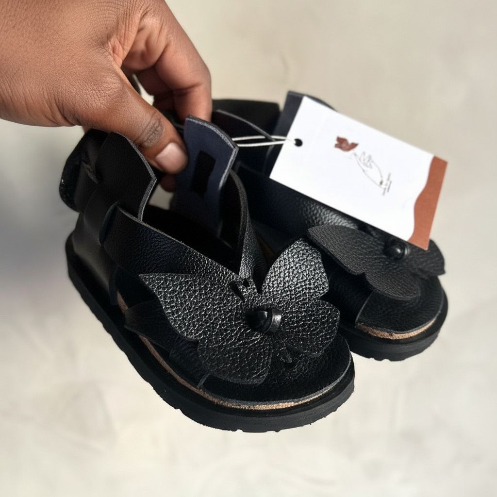 Sandales enfant cuir confort et robustesse artisanale