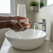 Savon artisanal argile rose et blanche, visage purifiant doux Queen Soap