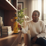 Sculpture africaine artisanale en papier recyclé – Décoration ethnique maison