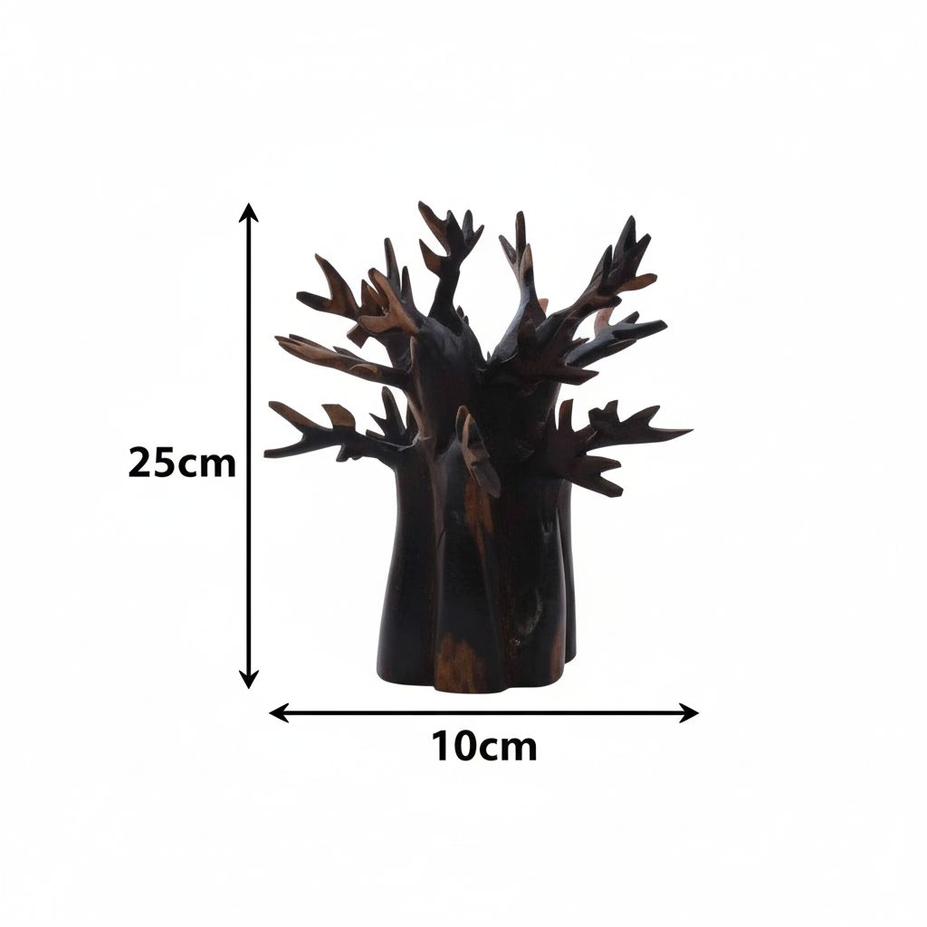 Sculpture baobab en bois ébène