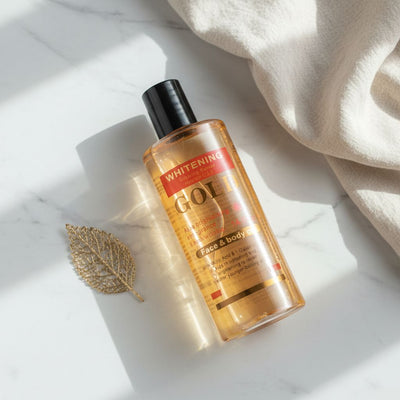 Serum eclaircissant visage et corps gold anti tache brune hydratant luxe