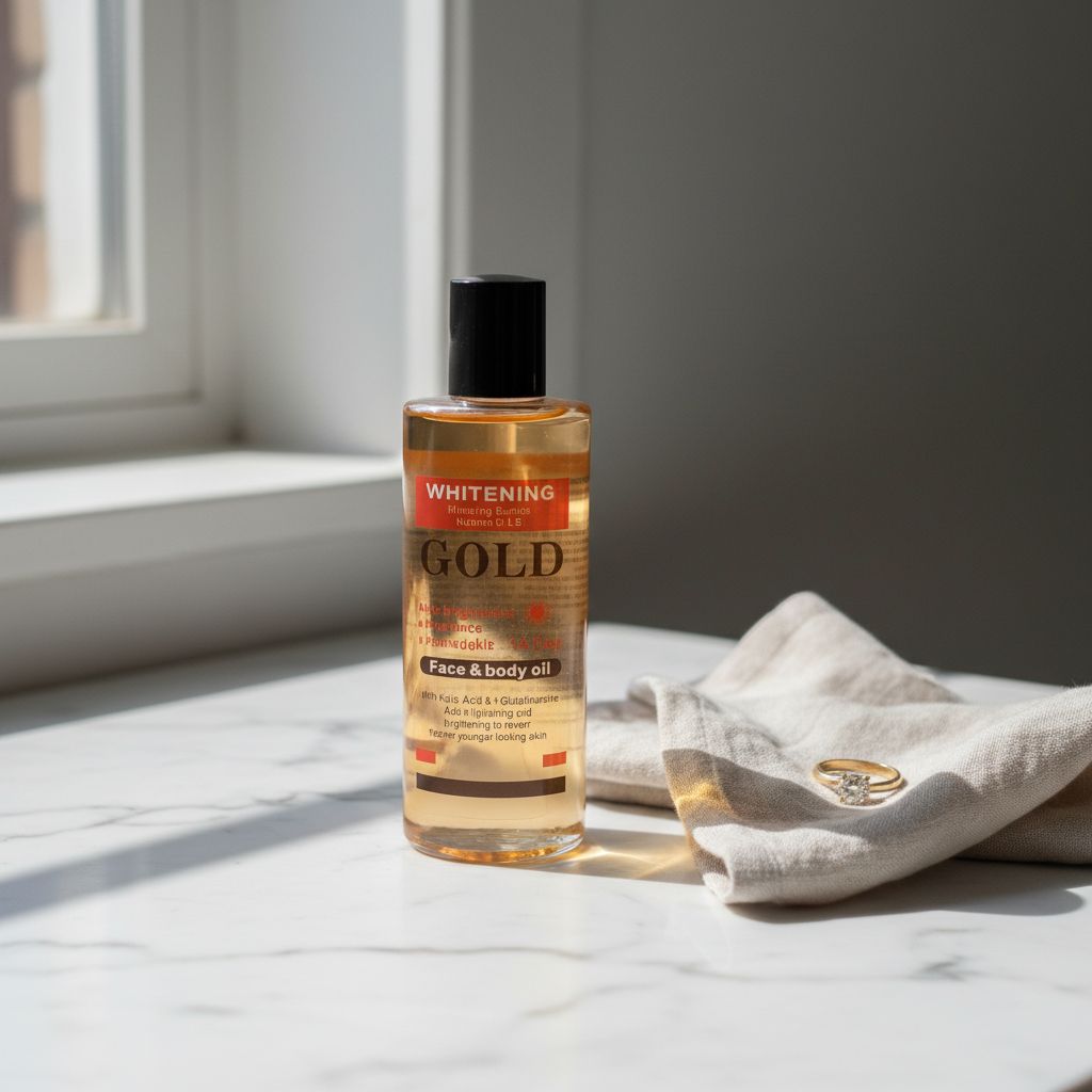 Serum eclaircissant visage et corps gold anti tache brune hydratant luxe