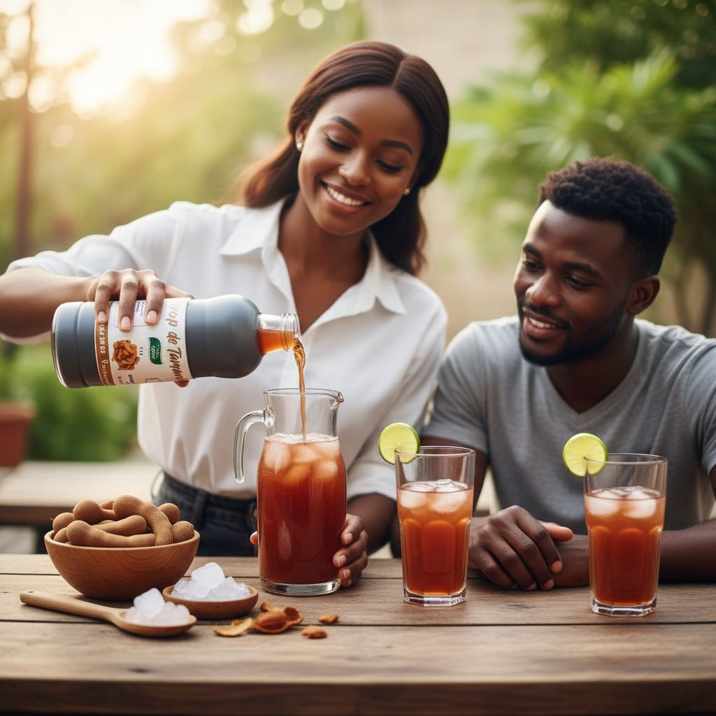 Sirop tamarin naturel 1L riche en vitamine C