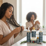 Soins capillaires naturels : gamme complète cheveux sains et accessoires haut de gamme