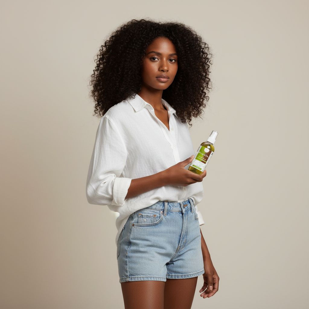 Spray capillaire naturel moringa et citron vert - Hydratant et revitalisant