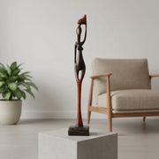Statuette femme africaine en bois – Sculpture ethnique décoration intérieure