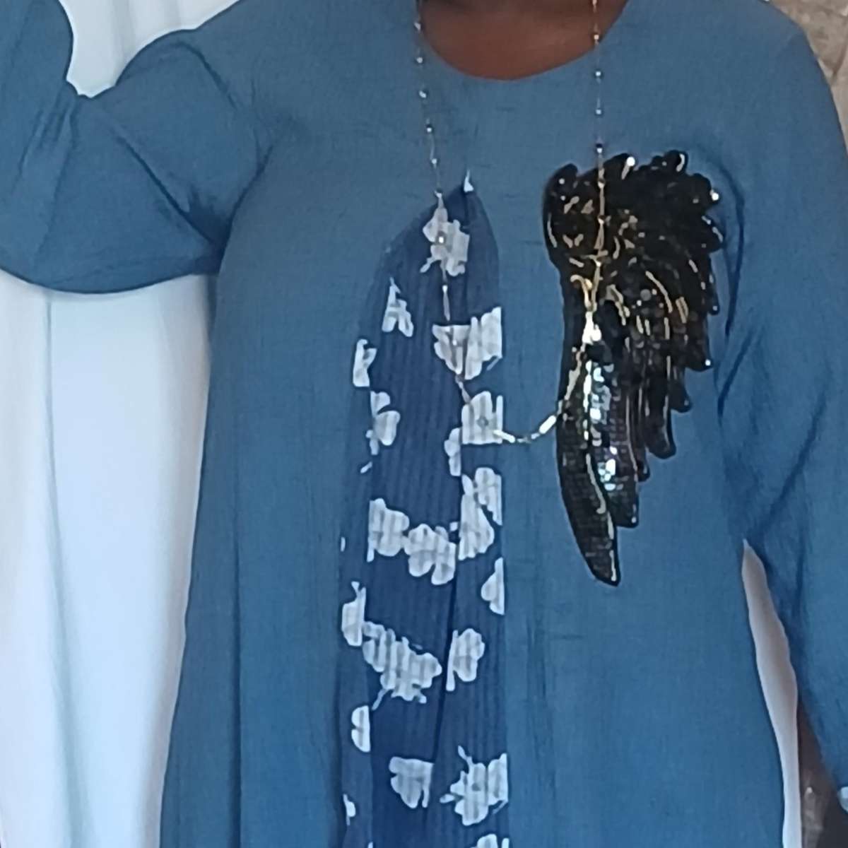Robe femme avec paillettes élégante – longue bohème chic, soirée ou bureau