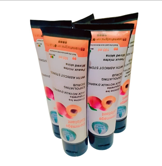 Gommage Visage Abricot Vegan - Éclat et Douceur Naturelle 100 ml - Enrichi en Extraits Naturels