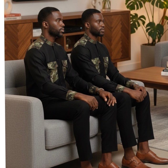 Chemise homme avec poche rabat et motifs militaires