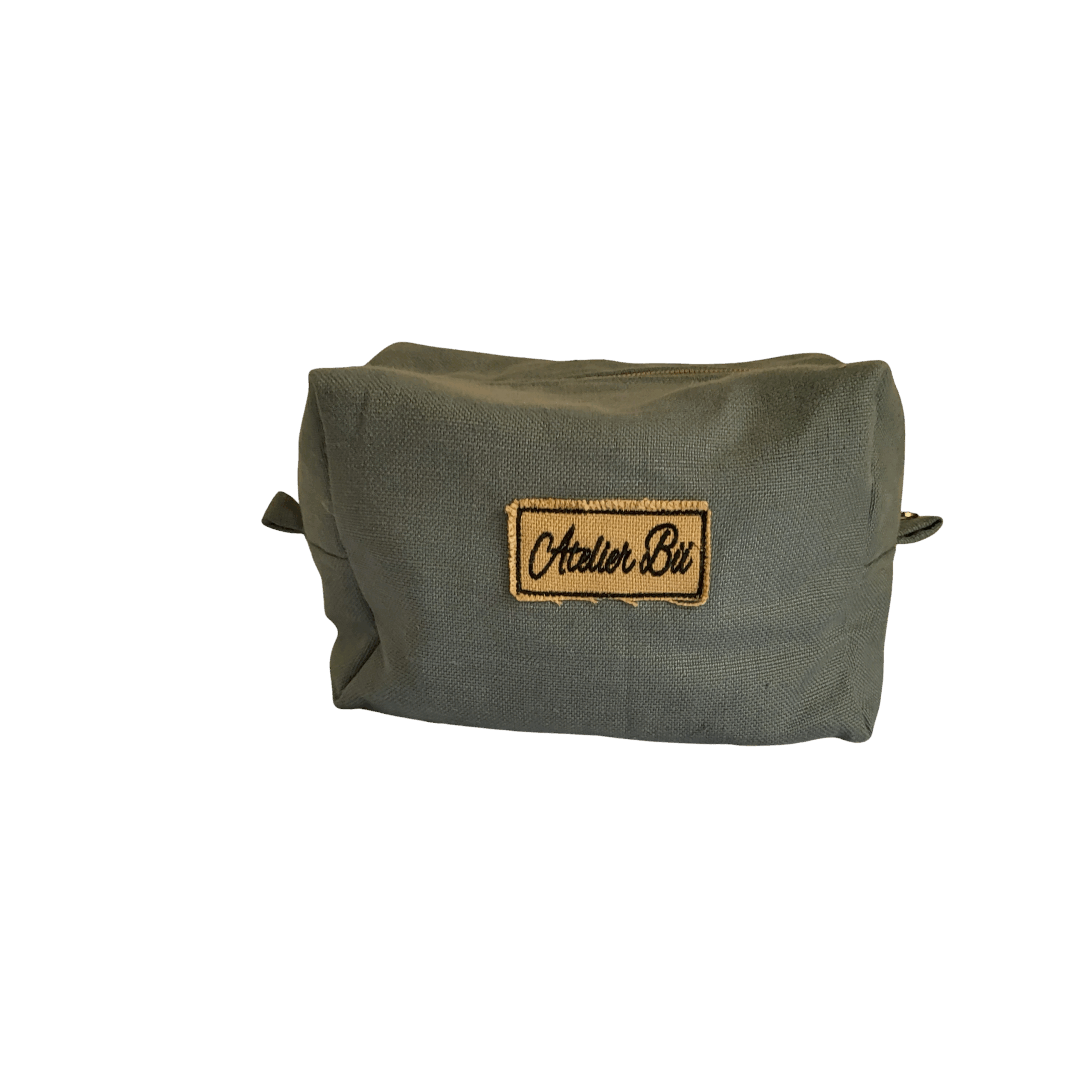 Trousse de Toilette Homme Verte en Toile de Jute – Élégance Artisanale et Éco-responsable