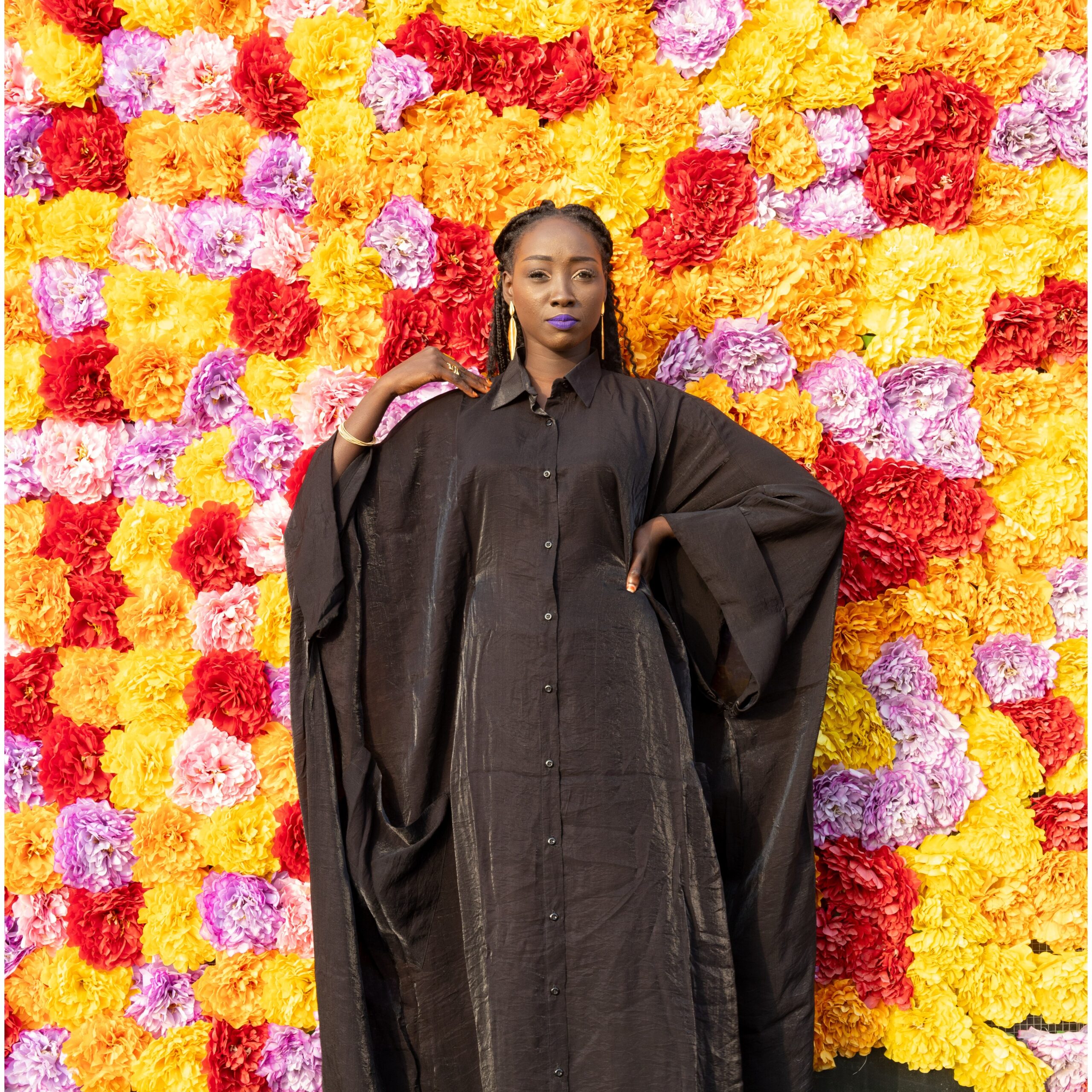 Robe Chemise Longue Chocolat Luxe Flow Élegance Contemporaine