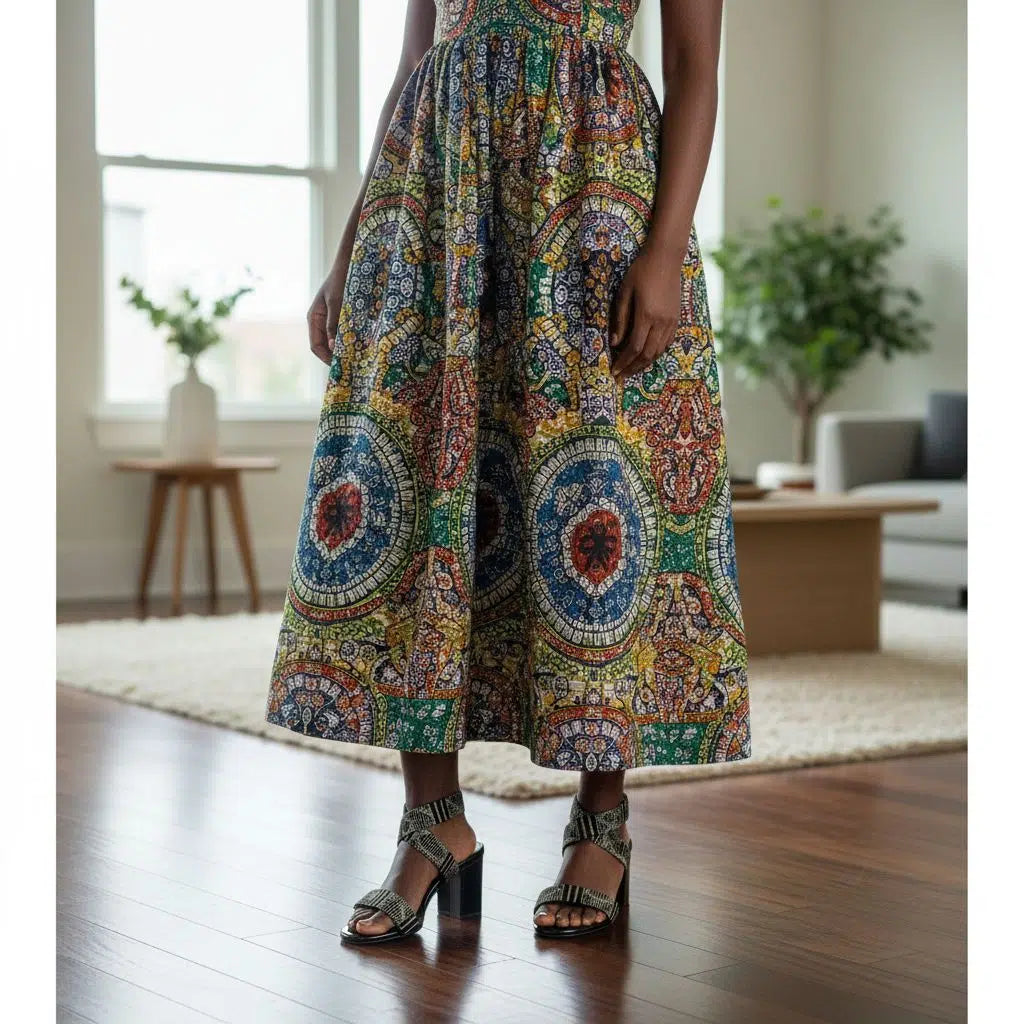 Talons en pagne noir chic – sandales élégantes à talon carré femme