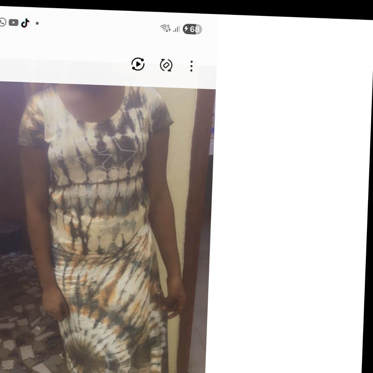 Ensemble femme haut et pagne en coton