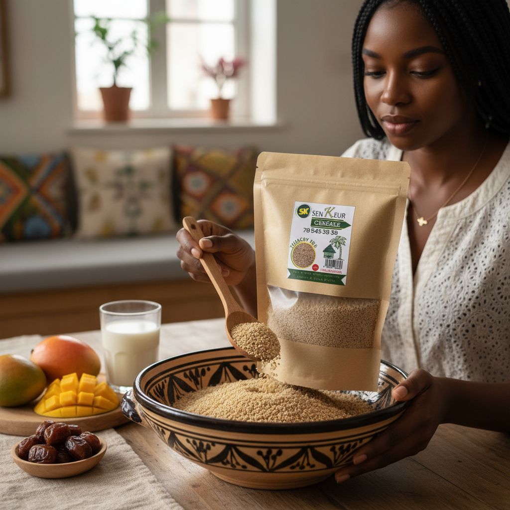 Thiackry sec artisanal – Céréale africaine naturelle, dessert sénégalais