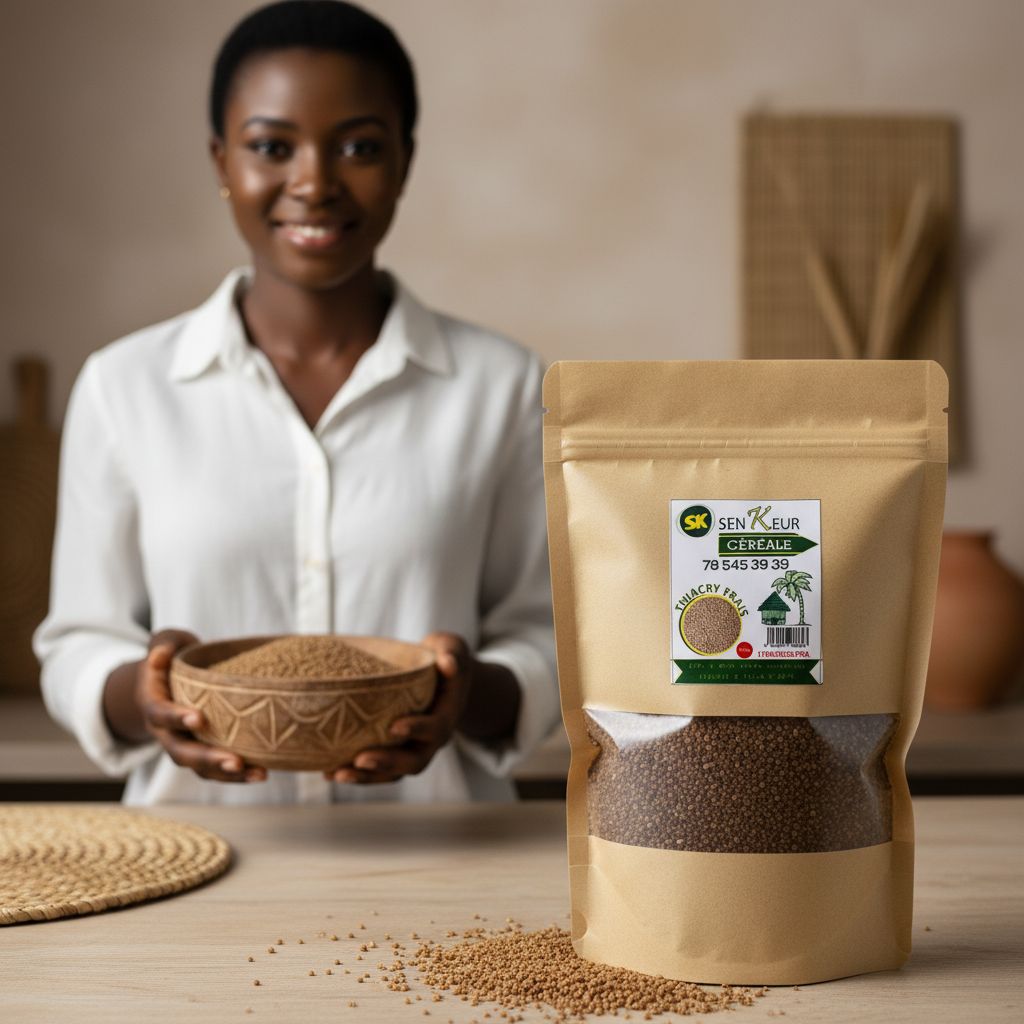 Thiackry sec artisanal – Céréale africaine naturelle, dessert sénégalais