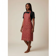 Tissu rouge bordeaux motif floral coton polyester élégant pour déco et couture