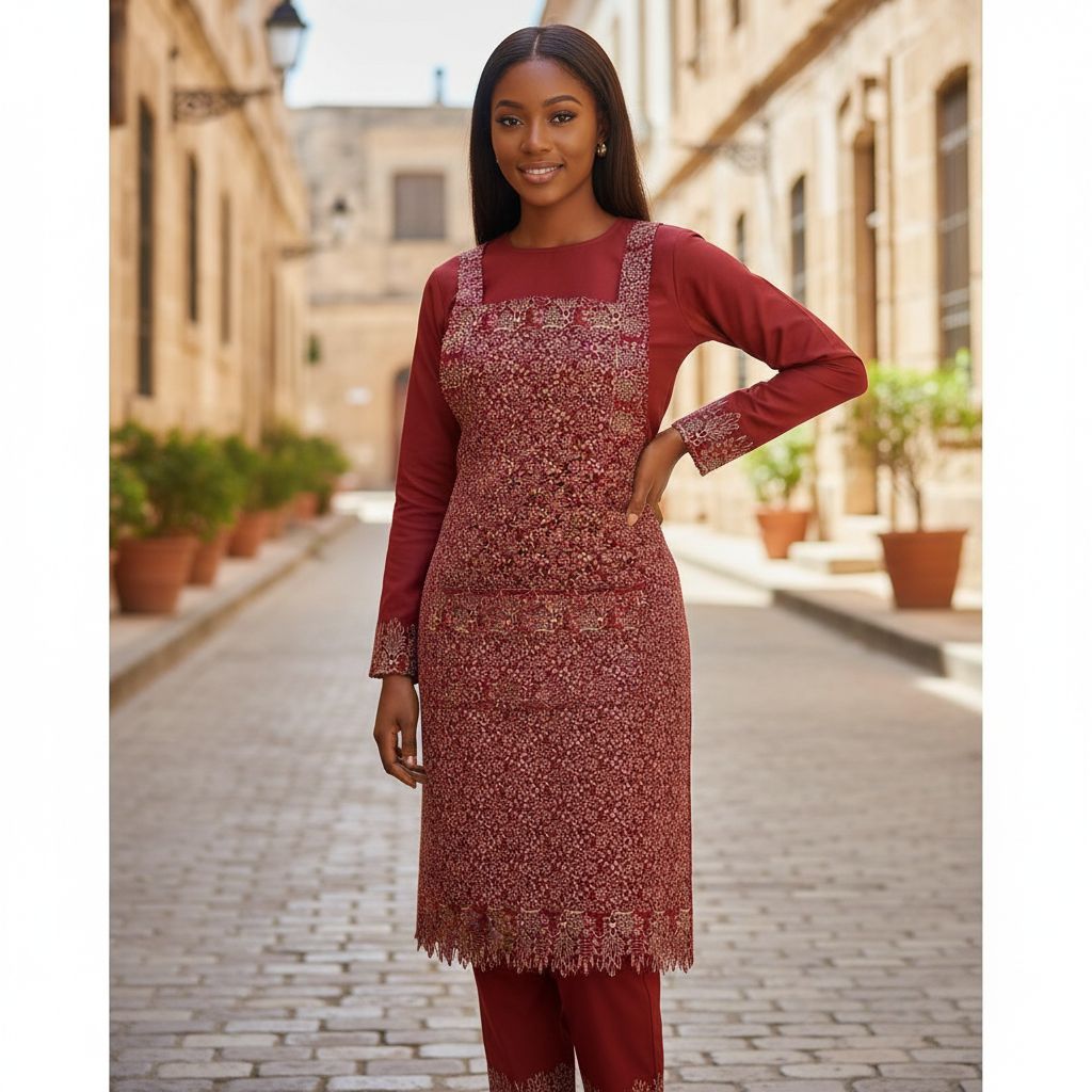 Tissu rouge bordeaux motif floral coton polyester élégant pour déco et couture