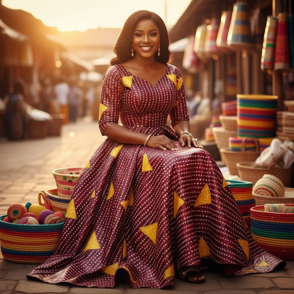 Tissu wax africain noir jaune blanc 6 yards, coton haute qualité robe