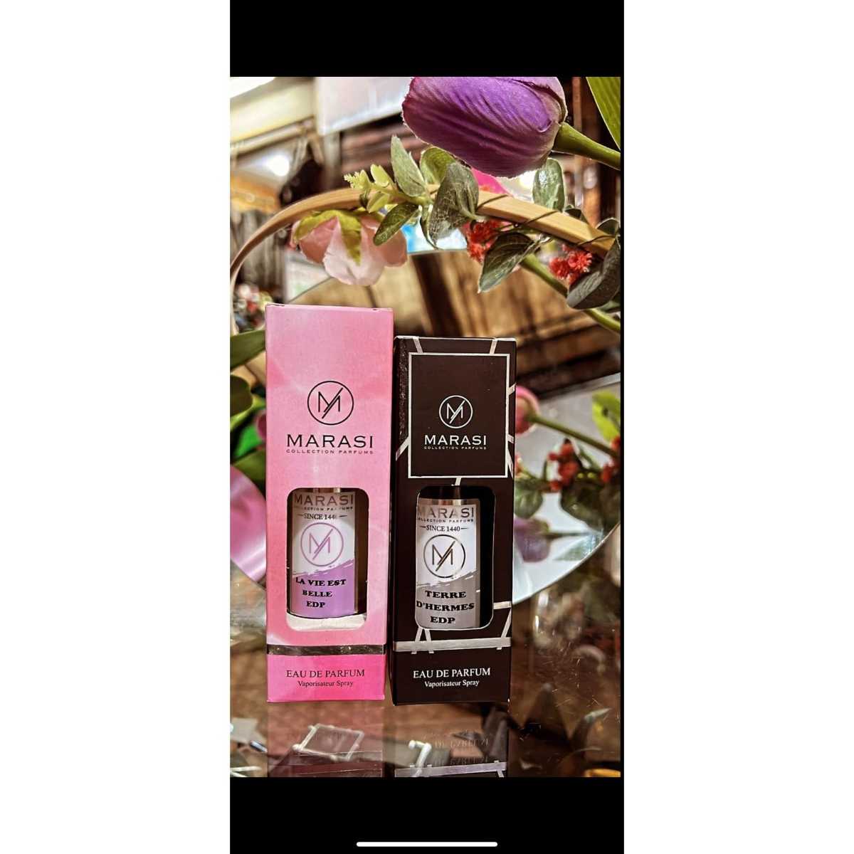 Parfum Marasi élégant 30ml ou 50ml, longue tenue, femme et homme, spray premium