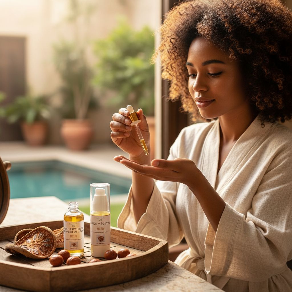 Huile précieuse visage Neew – Huile de pommier du Cayor, soin naturel peaux sèches