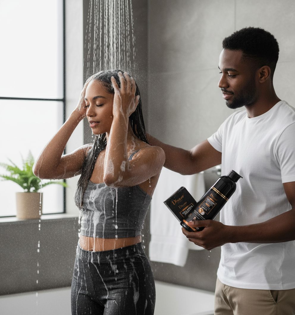 Shampoing collagène cheveux bouclés Disaar – Soin sans sulfate nourrissant