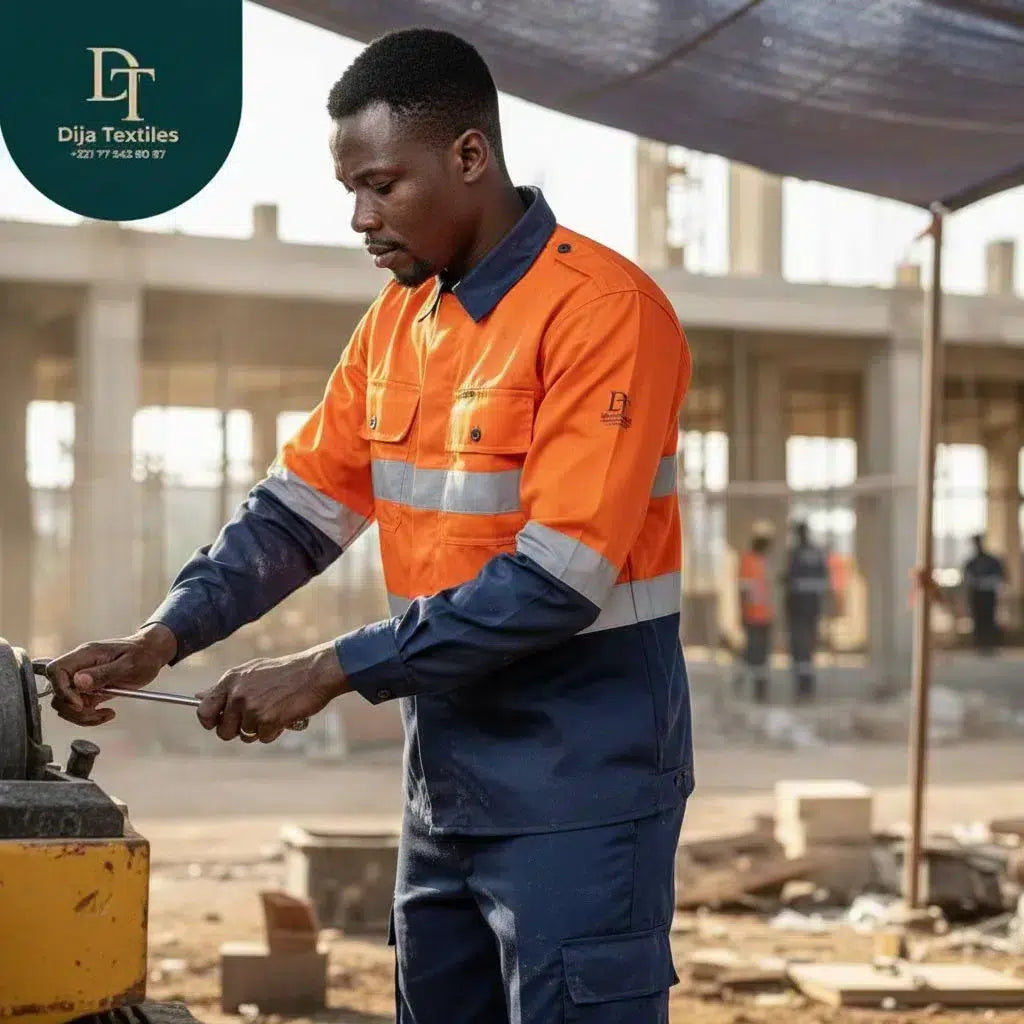 Tenue de travail haute visibilité homme – vêtement professionnel sécurité chantier