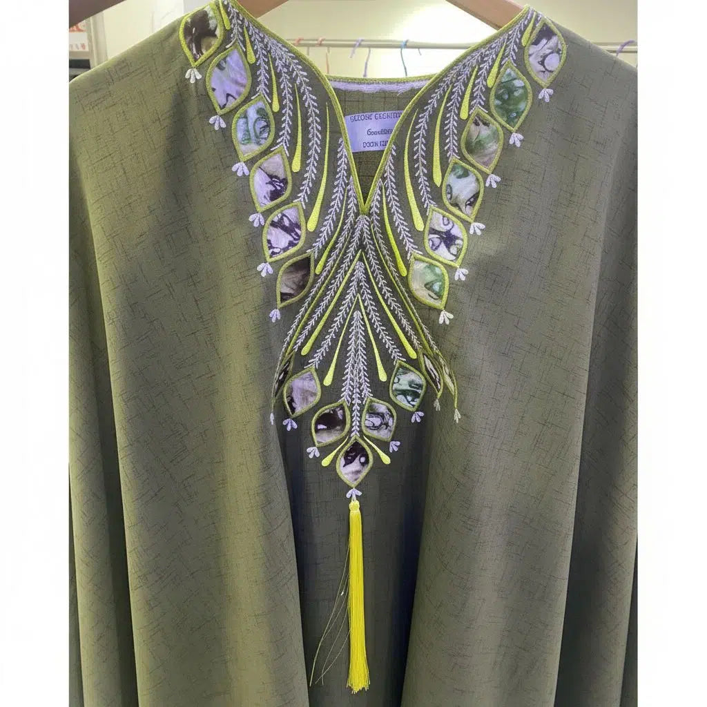 Tunique Brodée Bohème Chic en Coton - Éclat Artisanal
