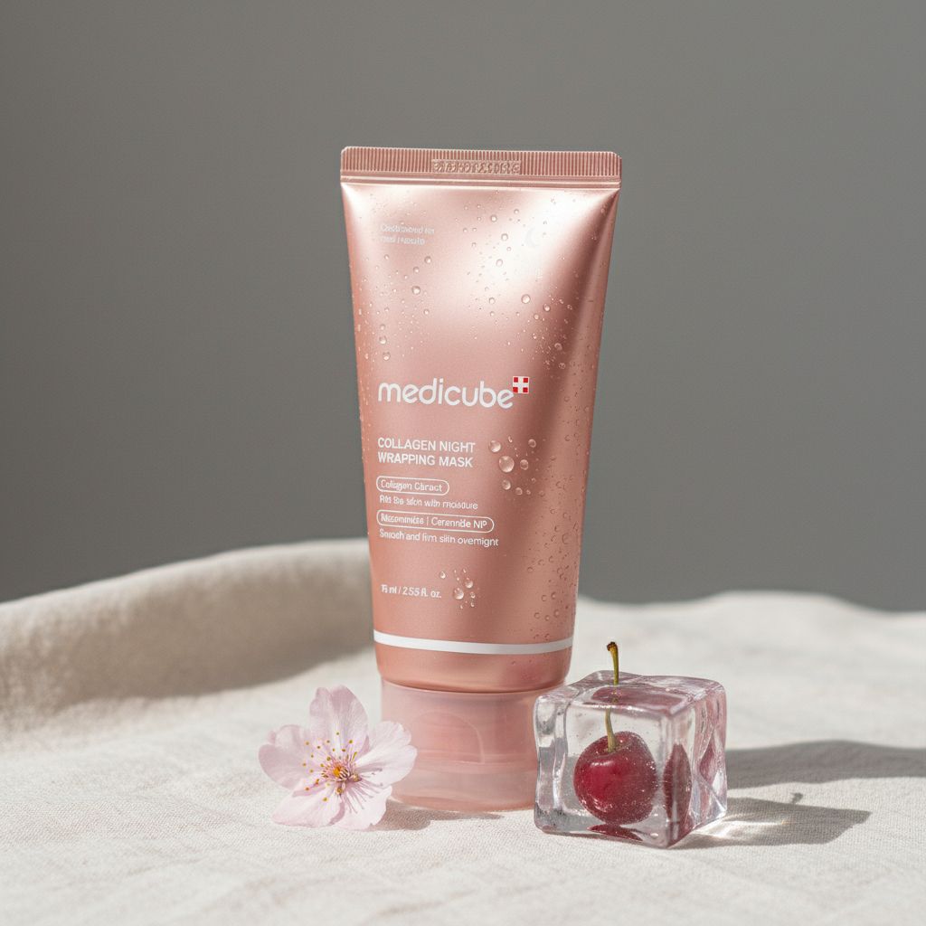 Masque de nuit collagène Medicube hydratant et raffermissant luxe visage