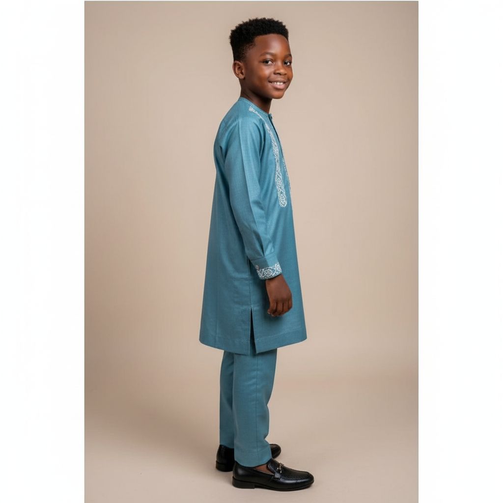 Tunique garçon traditionnelle bleu blanc rouge – tenue élégante cérémonie