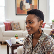 Boucles d’oreilles en coco artisanales bohème chic – Bijoux naturels femme