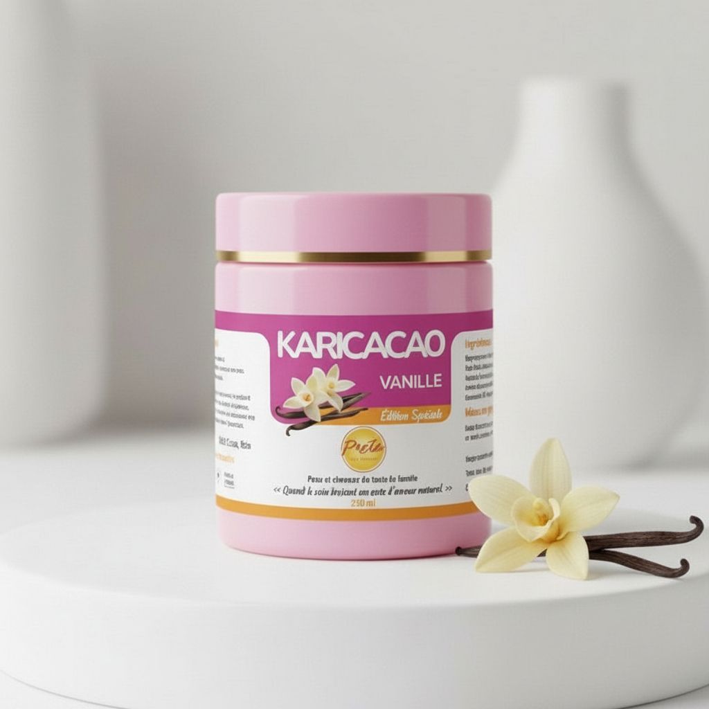 Crème cheveux karité vanille édition limitée – soin capillaire nourrissant 250ml