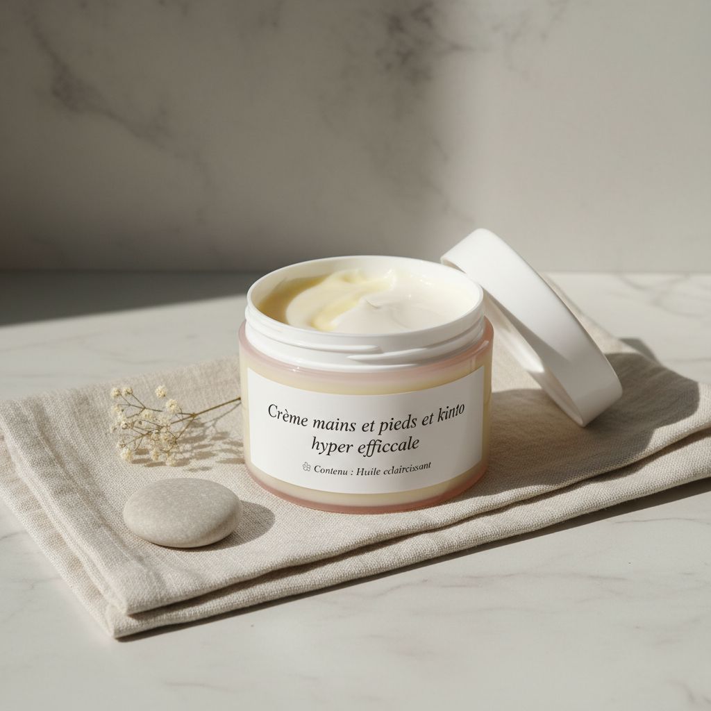 Coffret crème mains et pieds efficace hydratante avec bougie zen artisanale