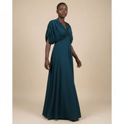 Robe longue élégante femme en lycra, chic et confortable, multi-tailles couleurs