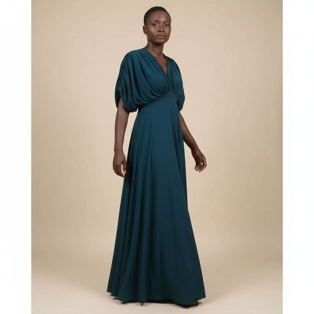 Robe longue élégante femme en lycra, chic et confortable, multi-tailles couleurs
