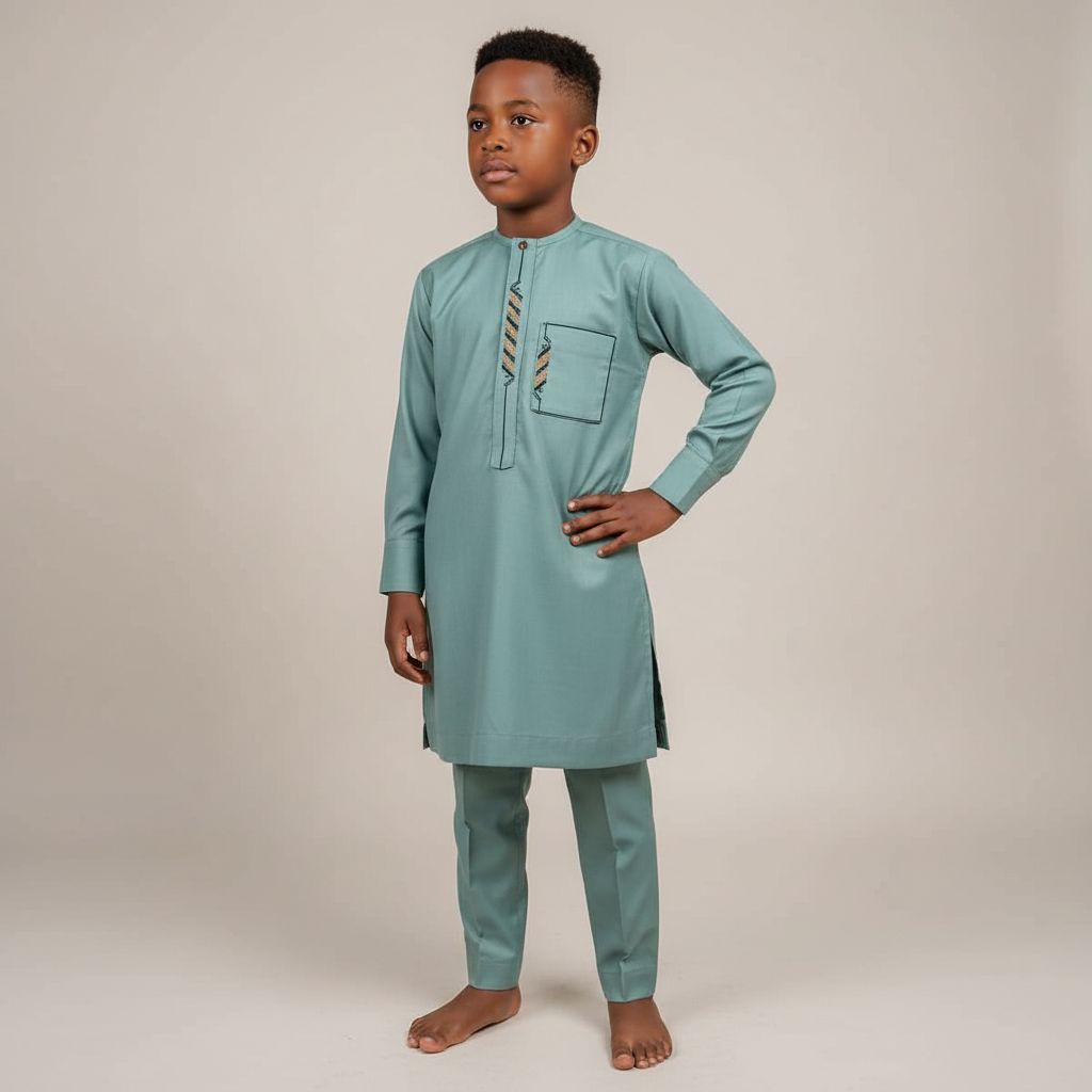 Tunique enfant garçon bleu, rouge ou blanc – tenue élégante cérémonie