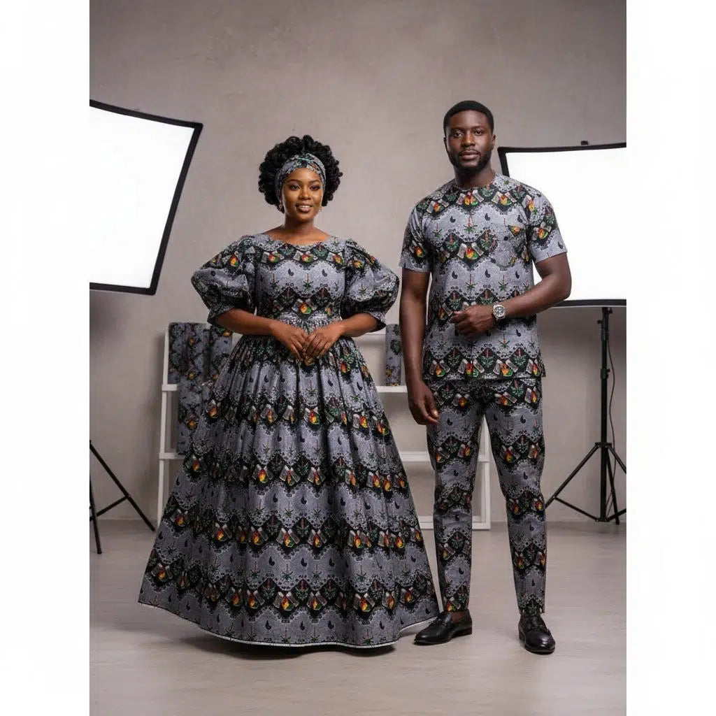 Tissu africain imprimé wax coton – Motifs traditionnels