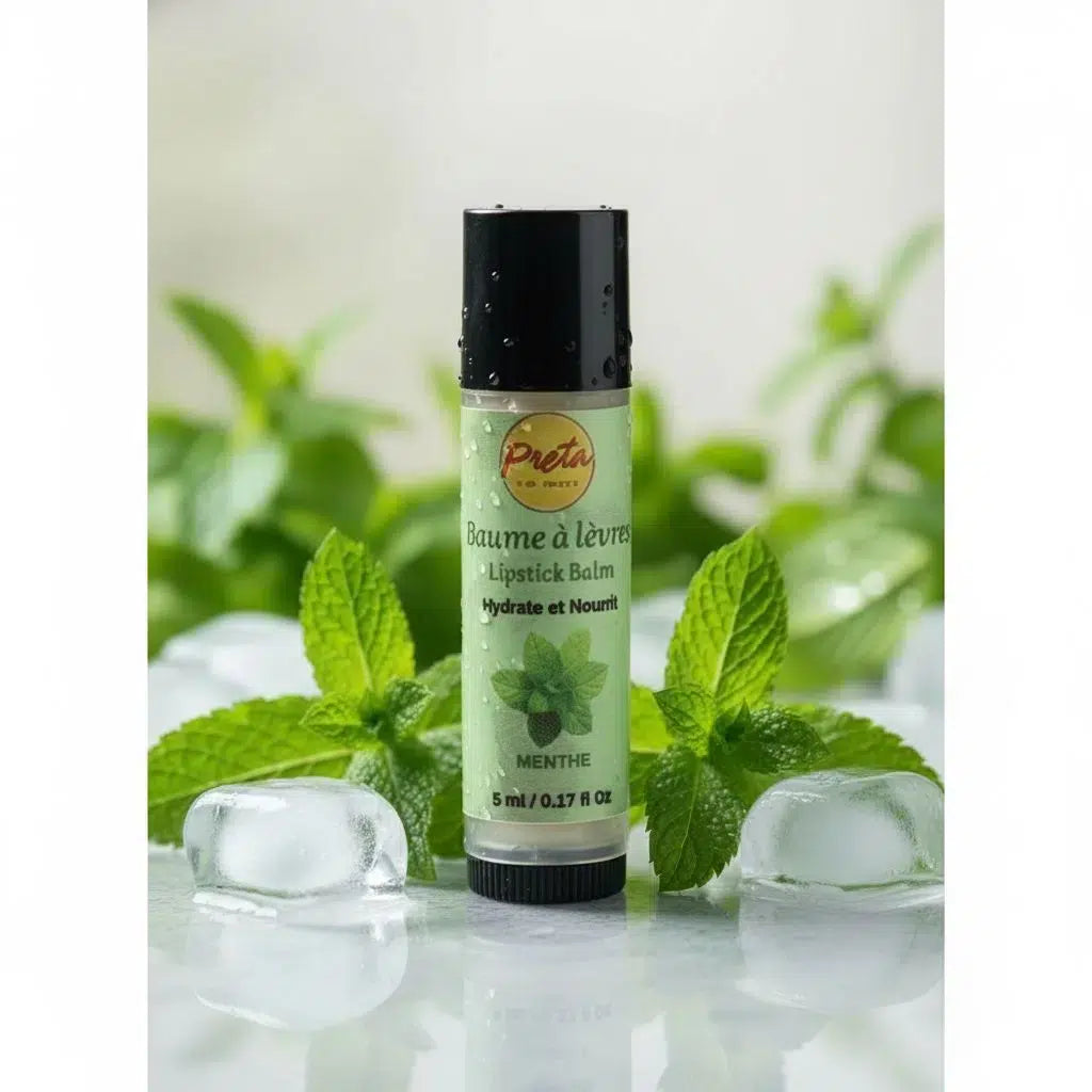 Baume à lèvres menthe hydratant naturel vegan