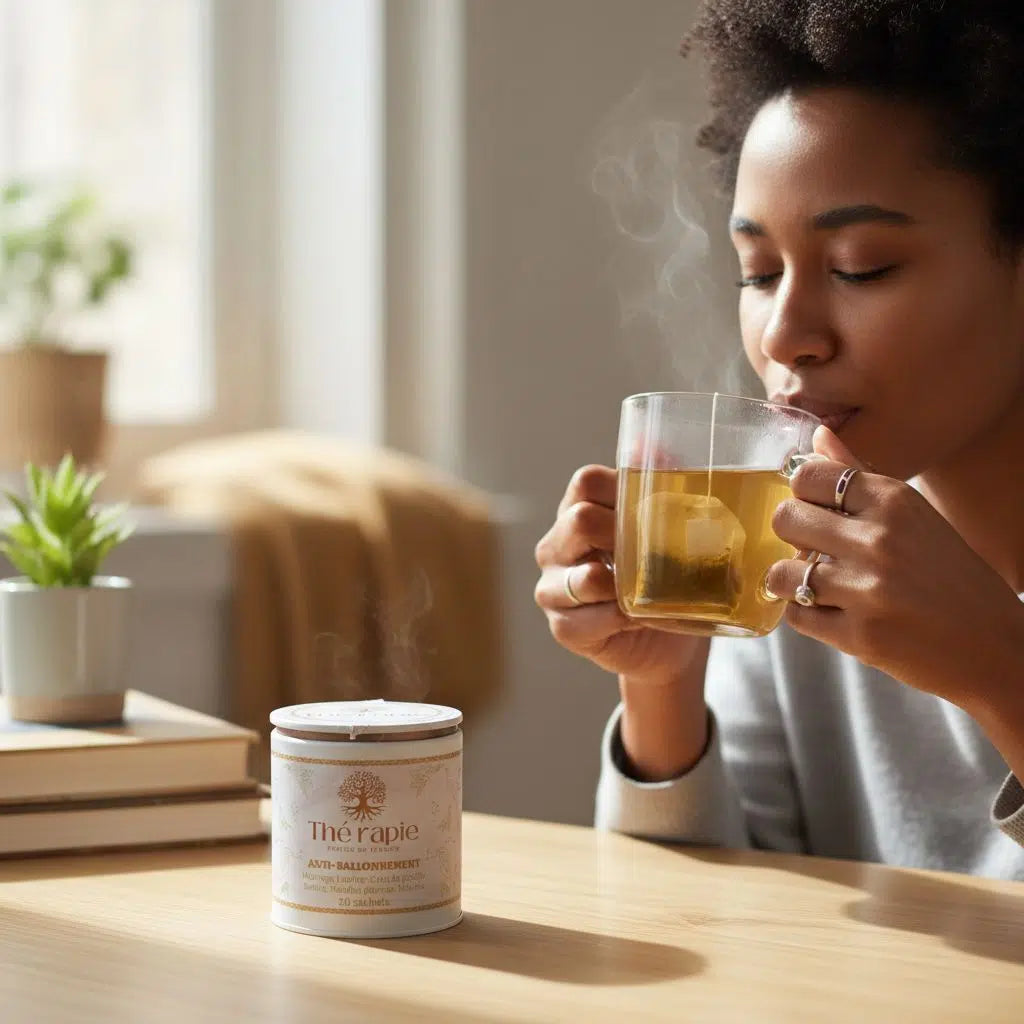 Thé anti ballonnement bio – Infusion digestive naturelle pour ventre léger