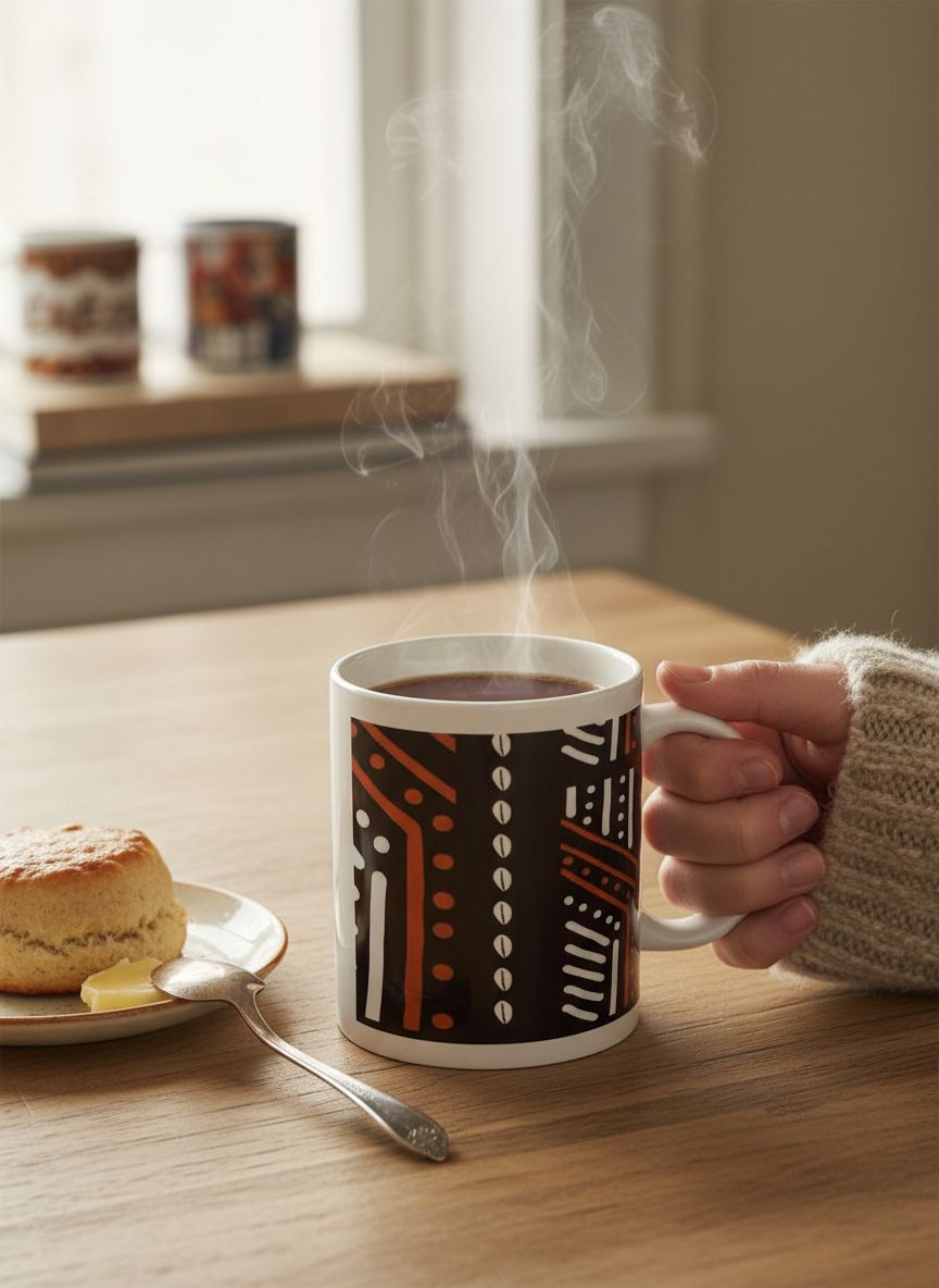 Mug Céramique Ethnique Africain - Touche Exotique Colorée