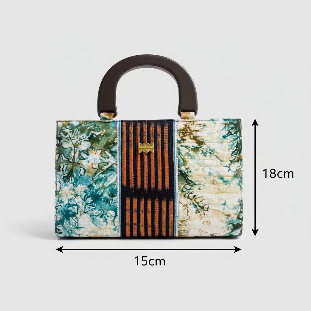 Sac à main cuir femme multicolore Baoulé