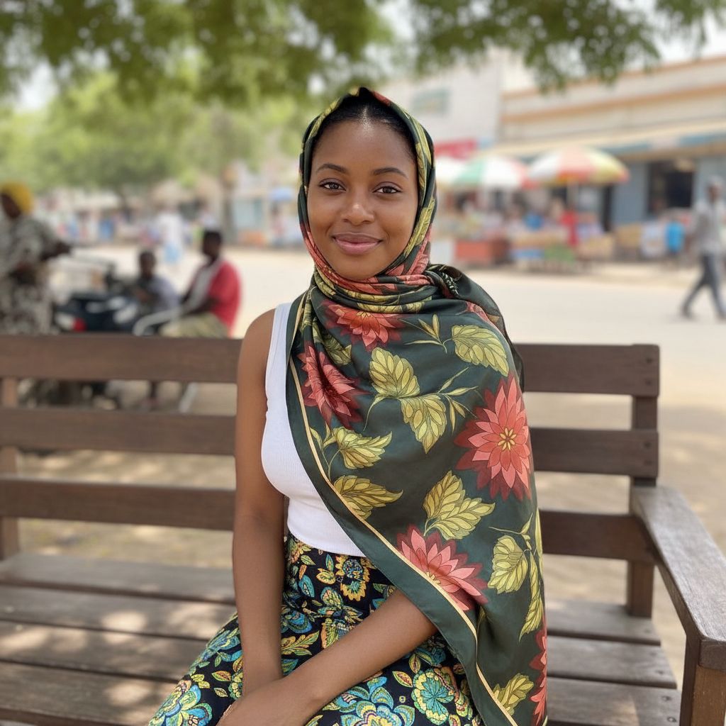Foulard carré en soie vert foncé à motifs floraux, élégant accessoire femme