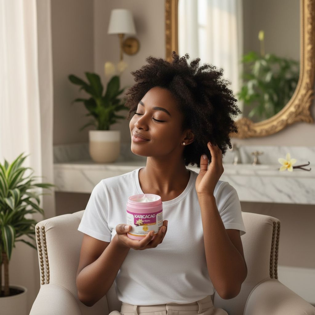 Crème cheveux karité vanille édition limitée – soin capillaire nourrissant 250ml