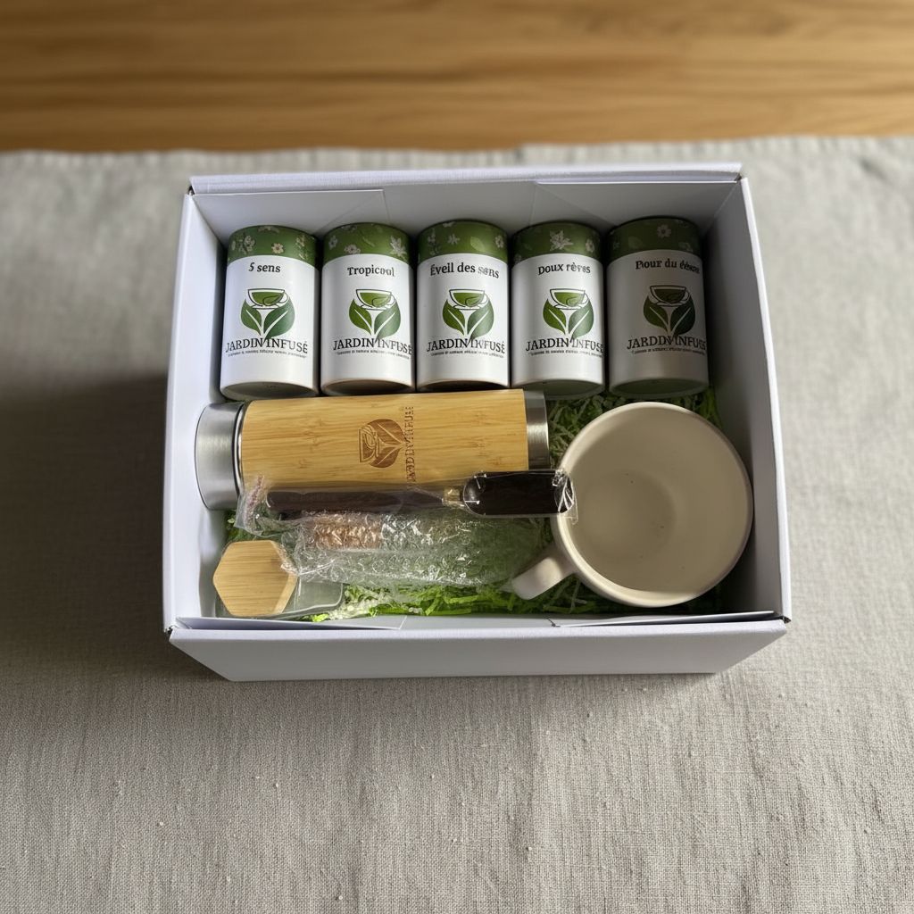 Coffret cadeau box premium thés et infusions naturelles